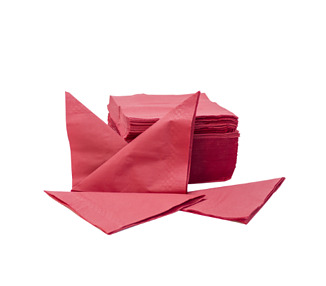 Dinner Napkin Qtr Fold Red 1000/Ctn