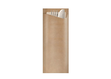 Pochetta Cutlery Pouch 2Ply Napkin Kraft 500/Ctn