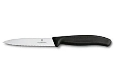 Victorinox Paring Knife Serrated Edge Black Handle 10Cm 20/Ctn