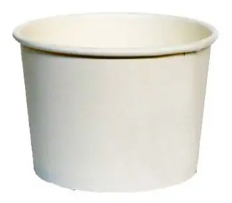 Paper Bowl PLA Lined White 12oz 500/Ctn