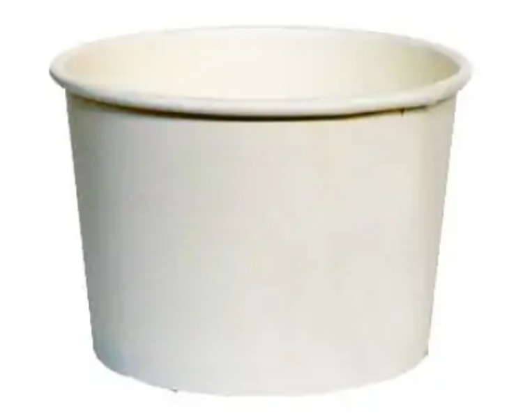 Paper Bowl PLA Lined White 12oz 500/Ctn