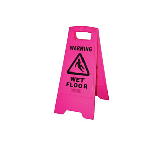 Sign Wet Floor A Frame Pink 10/Ctn
