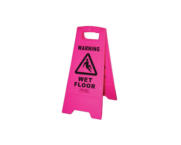 Sign Wet Floor A Frame Pink 10/Ctn