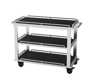 Trolley Service Manhatten 3 Tier Black 1100 x 560 x 850mm