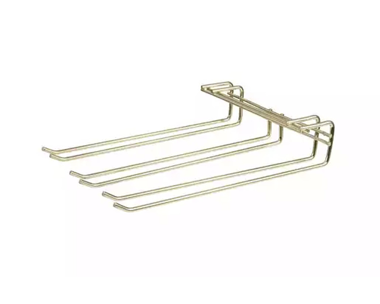 Glass Hanger Triple Row Brass 270 x 220mm 12/36
