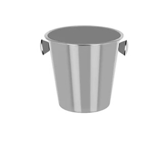 Wine Bucket S/S With Knobs Satin Finish 4Ltr 6/24