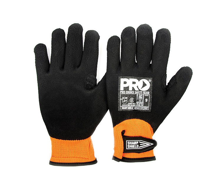 Glove Sharp Shield Needle Resistant LF Black Size 10