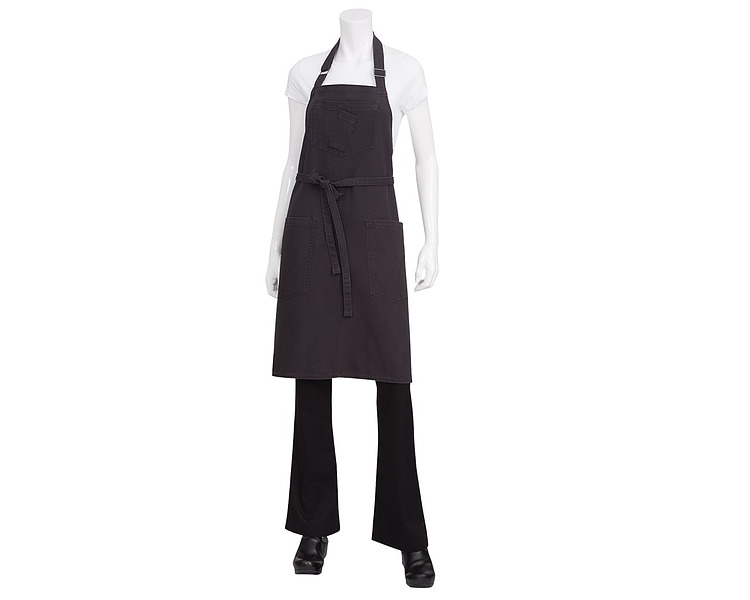 Apron Bib Rockford Steel Grey 87 x 76cm