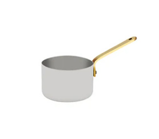 Miniature Saucepan S/S With Brass Handles 70 x 45mm 4/48