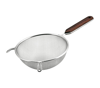 Strainer Medium Mesh Wood Handle 18cm 12/Ctn
