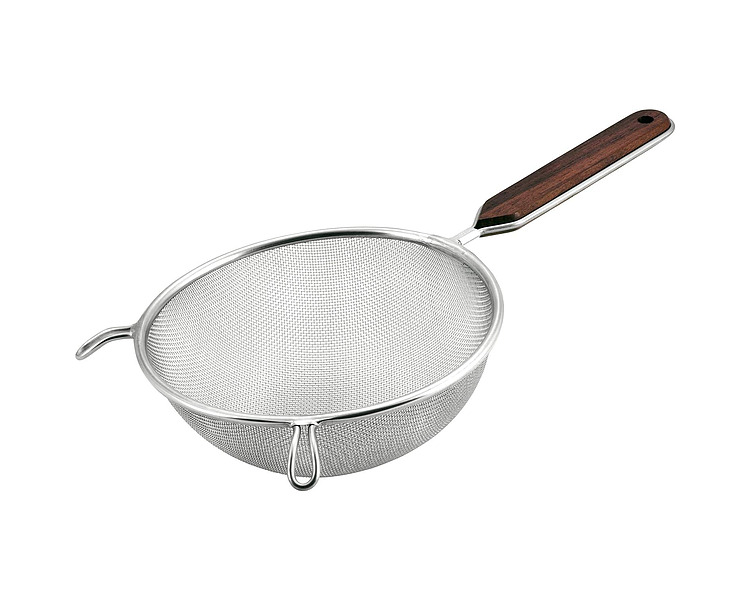 Strainer Medium Mesh Plastic Handle 18cm 12/Ctn