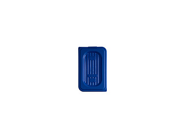 Food Pan Cover Gastroplas Polyprop Blue 1/9 12/36