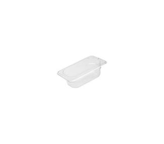 Food Pan Polycarb Clear 1/9 x 100mm 12/Ctn