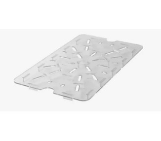Cambro Flat Drain Plate 1/9 Size Clear 6/Ctn