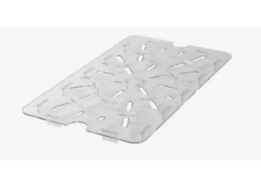 Cambro Flat Drain Plate 1/9 Size Clear 6/Ctn