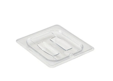 Cambro Flat Cover With Handle 1/6 Size Clear 6/Ctn