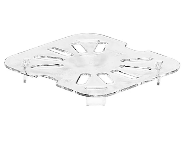 Cambro Flat Drain Plate 1/6 Size Clear 6/Ctn