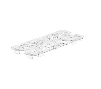 Cambro Flat Drain Plate 1/3 Size Clear 6/Ctn