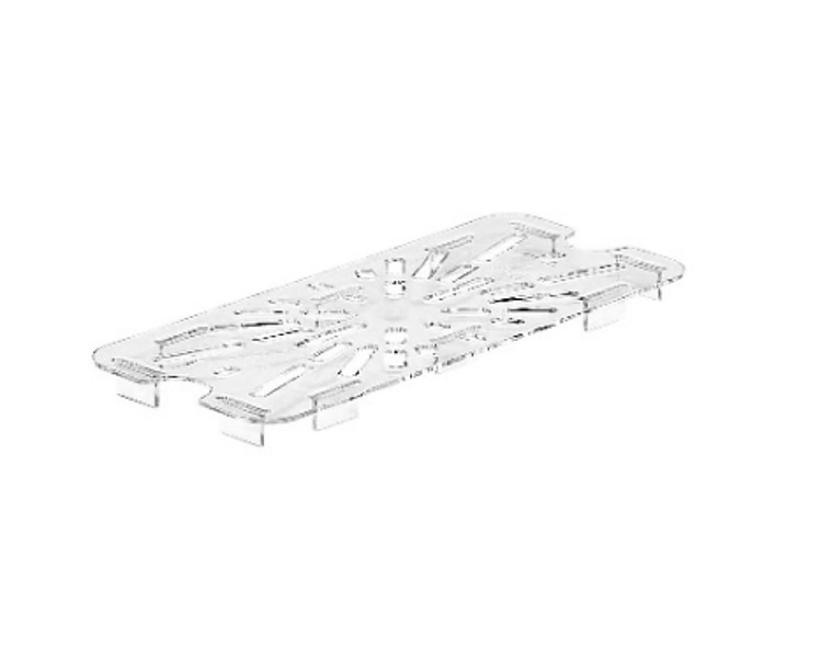 Cambro Flat Drain Plate 1/3 Size Clear 6/Ctn