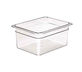Cambro Food Pan Polycarbonate 1/1 Size 150mmD Clear 6/Ctn