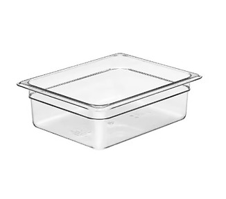 Cambro Food Pan Polycarbonate 1/1 Size 100mm D Clear 6/Ctn