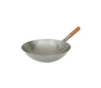 Wok Iron With Wood Handle 30Cm 10/Ctn