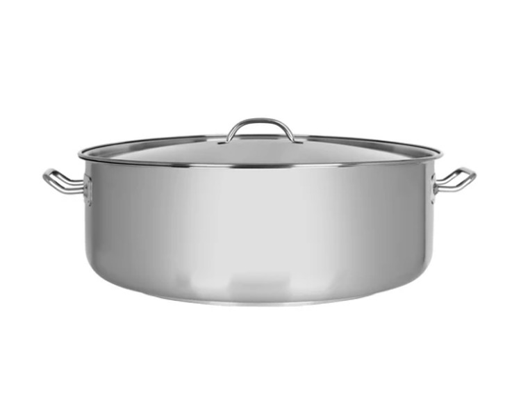 Elite Casserole S/S With Cover 450 x 160mm 25Ltr 2/Ctn