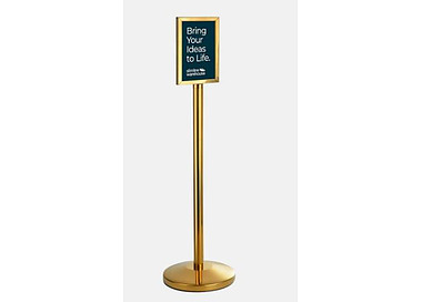 Sign Holder A4 With Stand Gold