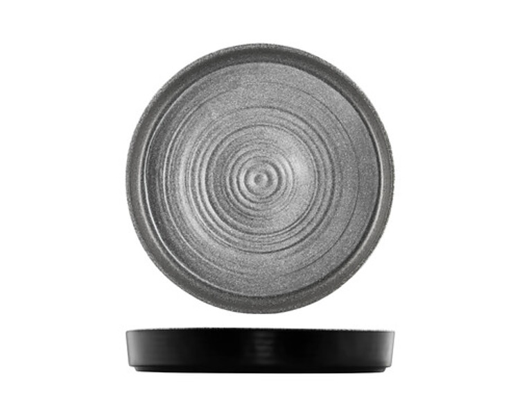 Infuse Round Platter Stone Grey 406mm 2/4