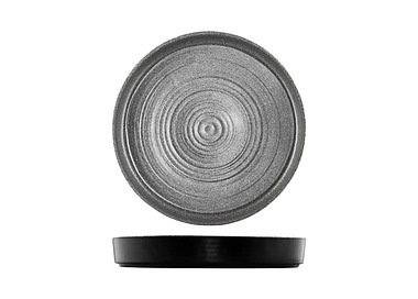Infuse Round Platter Stone Grey 406mm 2/4