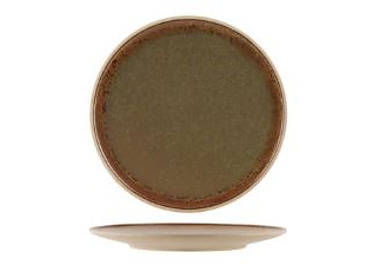 Tablekraft Soho Round Plate Burnt Orange 200 x 10mm 6/24