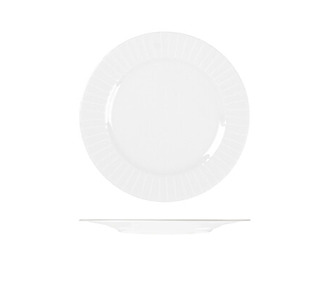 RAK Metropolis Round Plate White 270mm 12/Ctn