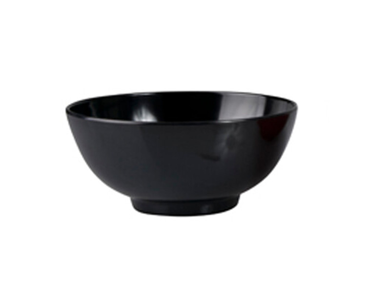 Melamine Noodle Bowl Black 175mm 12/48