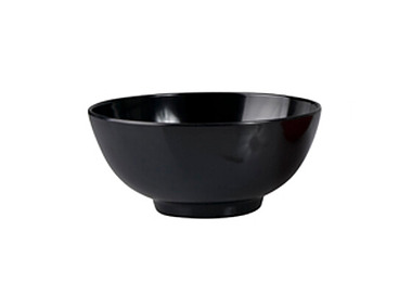 Melamine Noodle Bowl Black 175mm 12/48