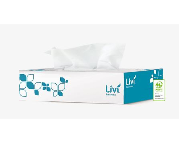 Livi Essentials Facial Tissue 2Ply 100's 48/Ctn