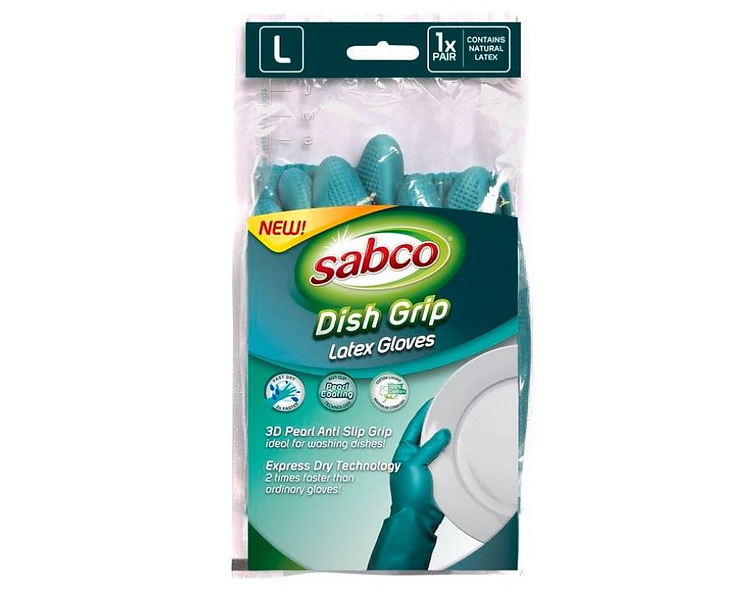 Sabco Glove Rubber Anti Slip Large 24/Ctn