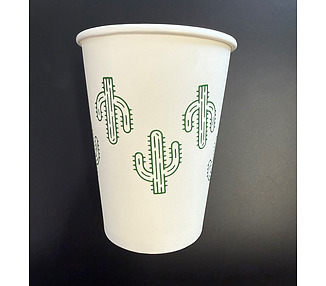 Cactus Paper Cup White 12oz 1000/Ctn