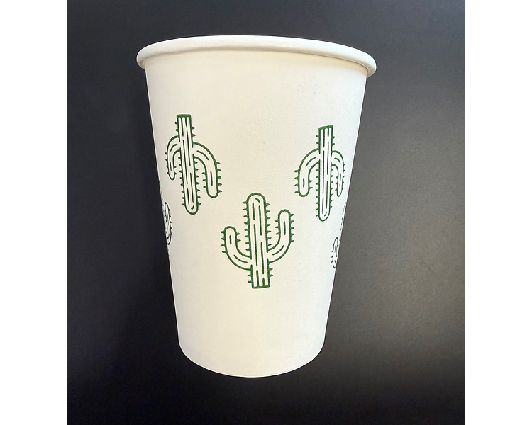 Cactus Paper Cup White 360ml 1000/Ctn