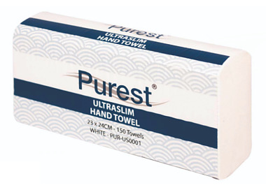 Purest Ultraslim Hand Towel 150Sheets 16/Ctn
