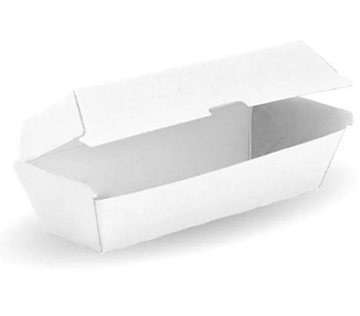 Snack Box White Large 107 x 205 x 77mm 200/Ctn