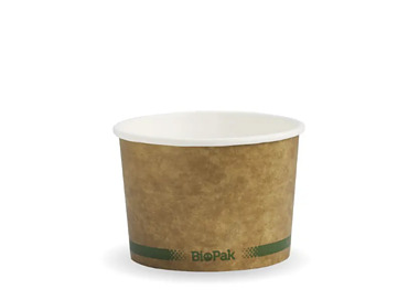 Biobowl Soup Paper Kraft 8oz 250ml 1000/Ctn