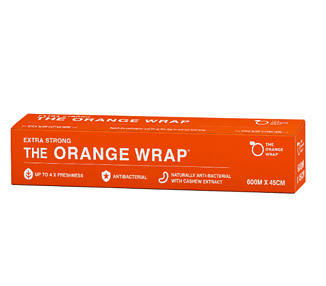 Orange Wrap Antibacterial Clingwrap 45cm x 600m 6/Ctn