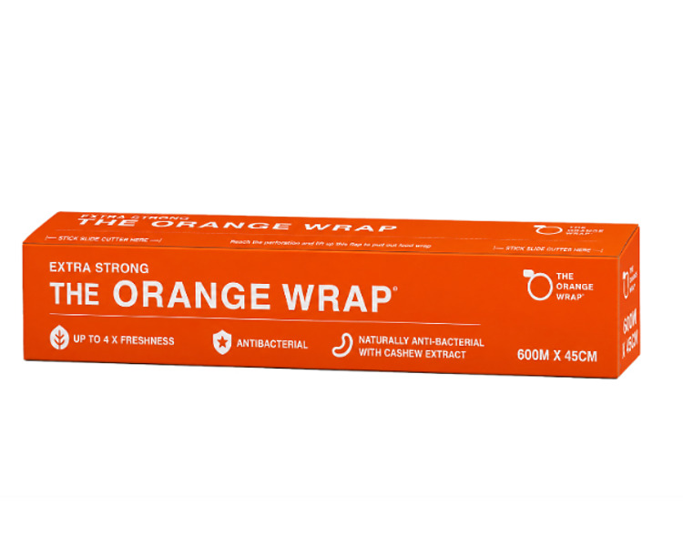 Orange Wrap Antibacterial Clingwrap 45cm x 600m 6/Ctn
