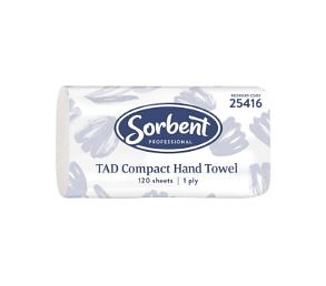 Sorbent TAD Compact Hand Towel 120Sheets 20/Ctn