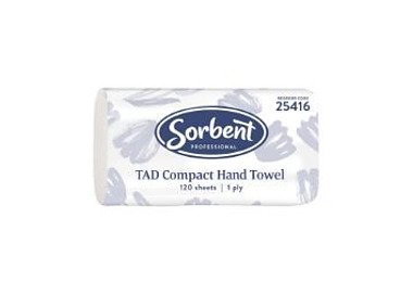 Sorbent TAD Compact Hand Towel 120Sheets 20/Ctn