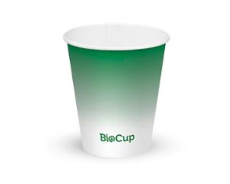 Biopak Cold Cup W & M 6oz 200ml Green Fade 50/Slv 20Slv/Ctn