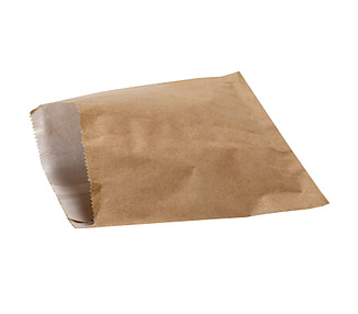 Paper Bag Kraft Greaseproof Lined 160 x 140mm 500/Pkt