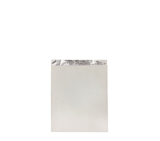 Paper Chicken Bag 1/2 Foil Lined White 215 x 180 x 60mm 250/Pkt