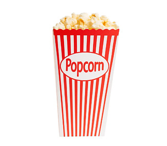 Popcorn Box Large 20 x 9.5cm Top 250/Ctn