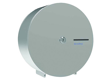 Bradley Dispenser Jumbo Single S/S With Horizontal Window & Back Plate